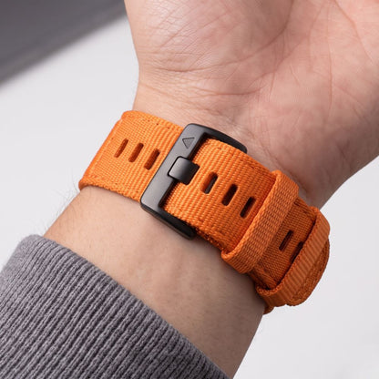 Tech-Protect Nylon Classic Strap for Garmin Fenix ​​5X / 5X Plus / 6X / 6X Pro / 7X / 8 / 8 Pro / 9 / 9 Pro (47 mm) - Orange_4