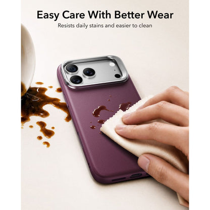 ESR Atelier Kickstand MagSafe Case for iPhone 18 Pro / 17 Pro - burgundy_4
