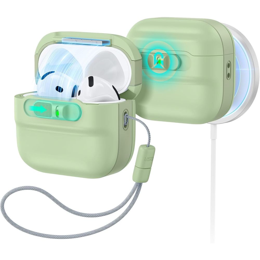 ESR Pulse HaloLock MagSafe Case for Apple AirPods 4 / 5 - light green_0