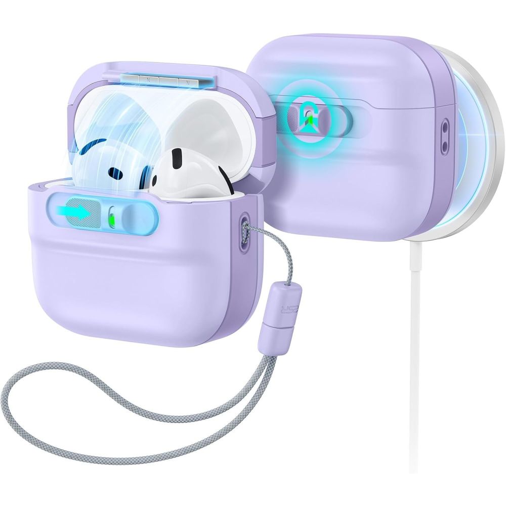 ESR Pulse HaloLock MagSafe Case for Apple AirPods 4 / 5 - purple_0