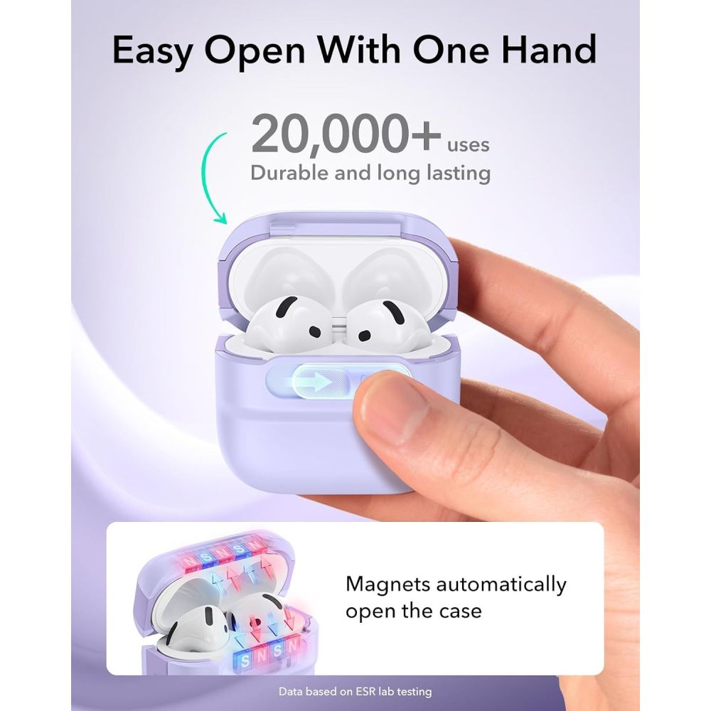 ESR Pulse HaloLock MagSafe Case for Apple AirPods 4 / 5 - purple_1