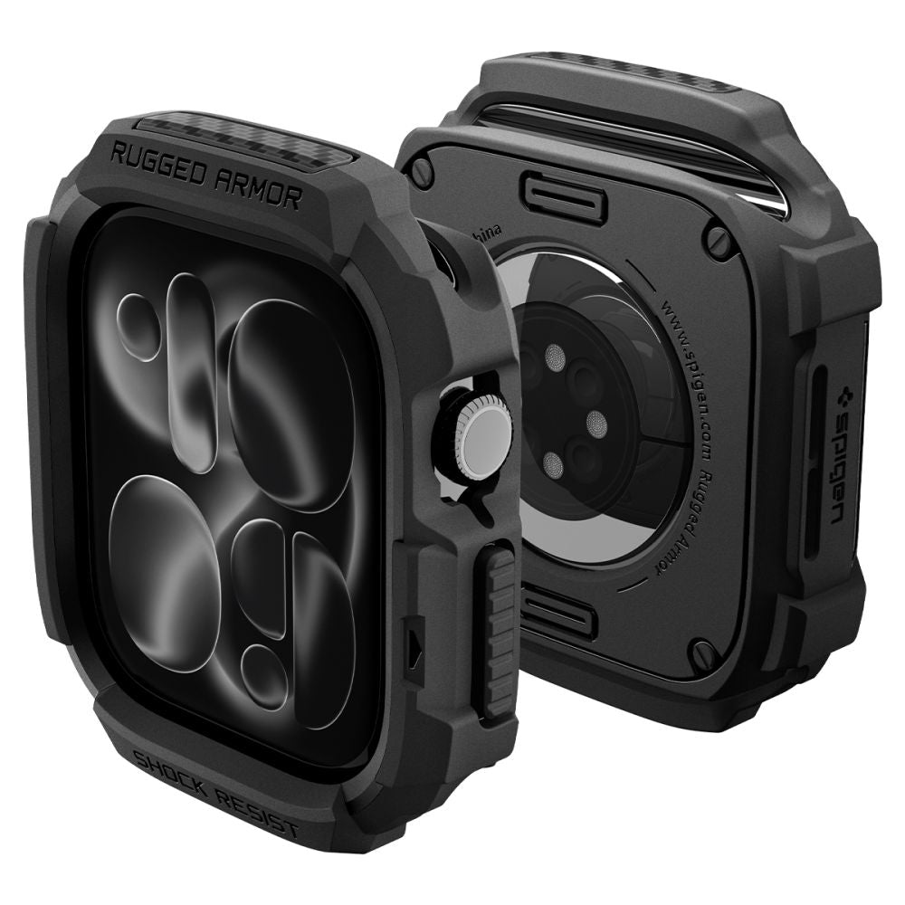 Spigen Rugged Armor case for Apple Watch 46 mm - matte black_0