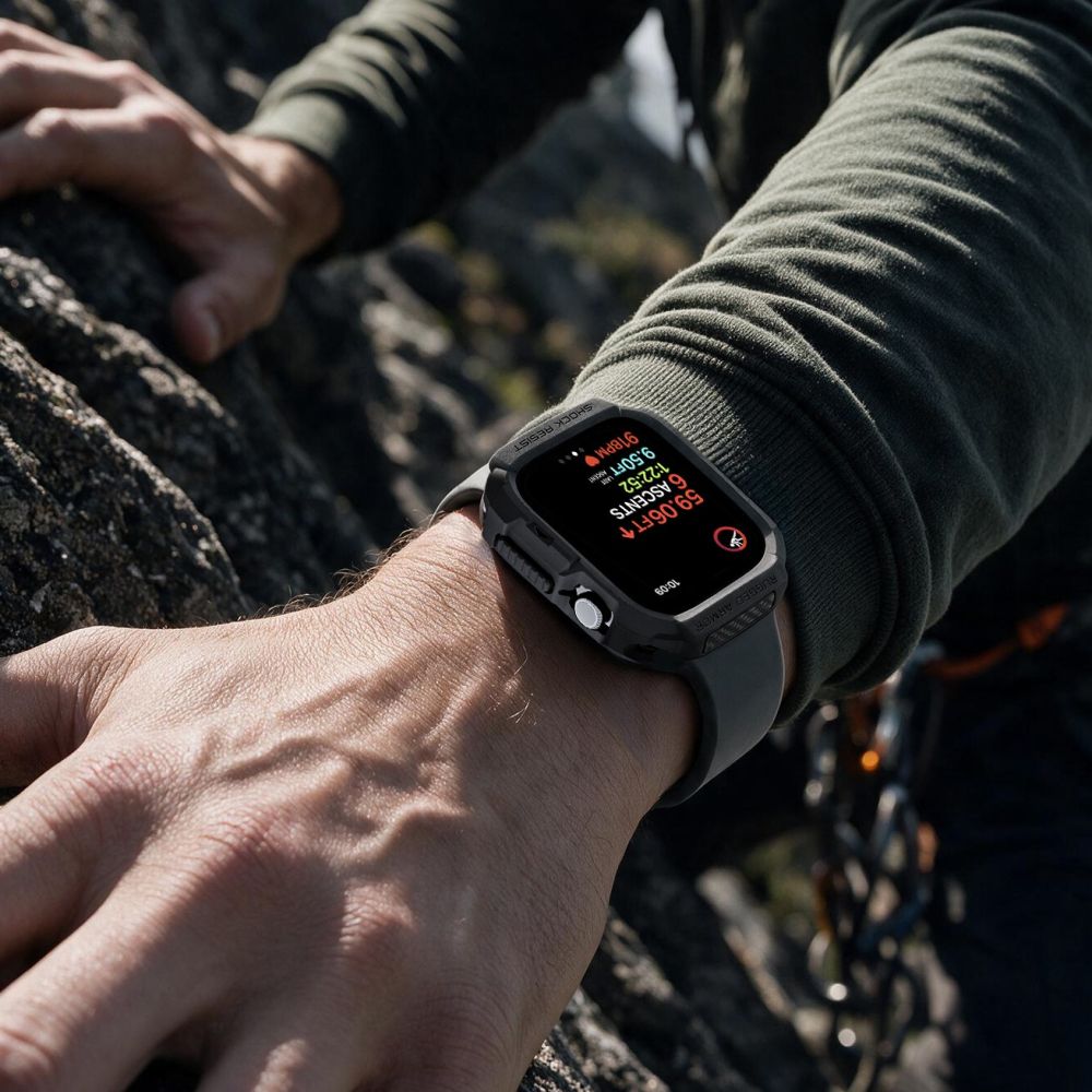 Spigen Rugged Armor case for Apple Watch 46 mm - matte black_3