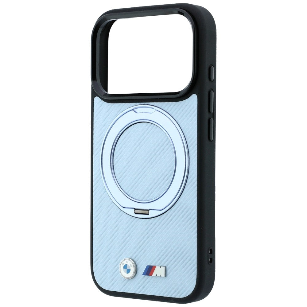Etui BMW Kevlar Ring Stand 360 MagSafe na iPhone 18 Pro / 17 Pro - niebieskie_5