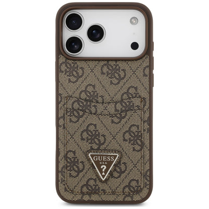 Etui Guess 4G nauble Card Triangle na iPhone 18 Pro Max / 17 Pro Max - brązowe_2