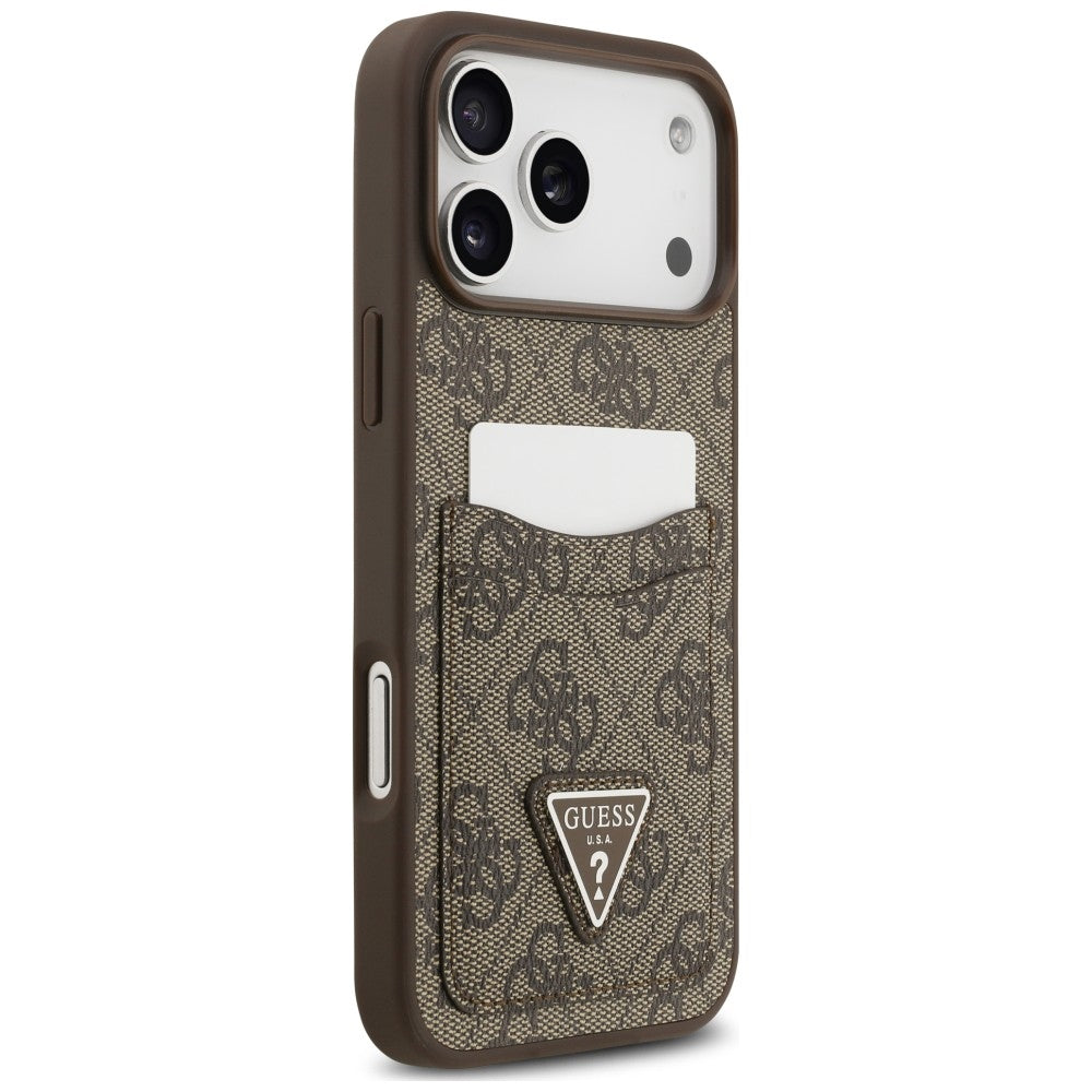 Etui Guess 4G nauble Card Triangle na iPhone 18 Pro Max / 17 Pro Max - brązowe_3