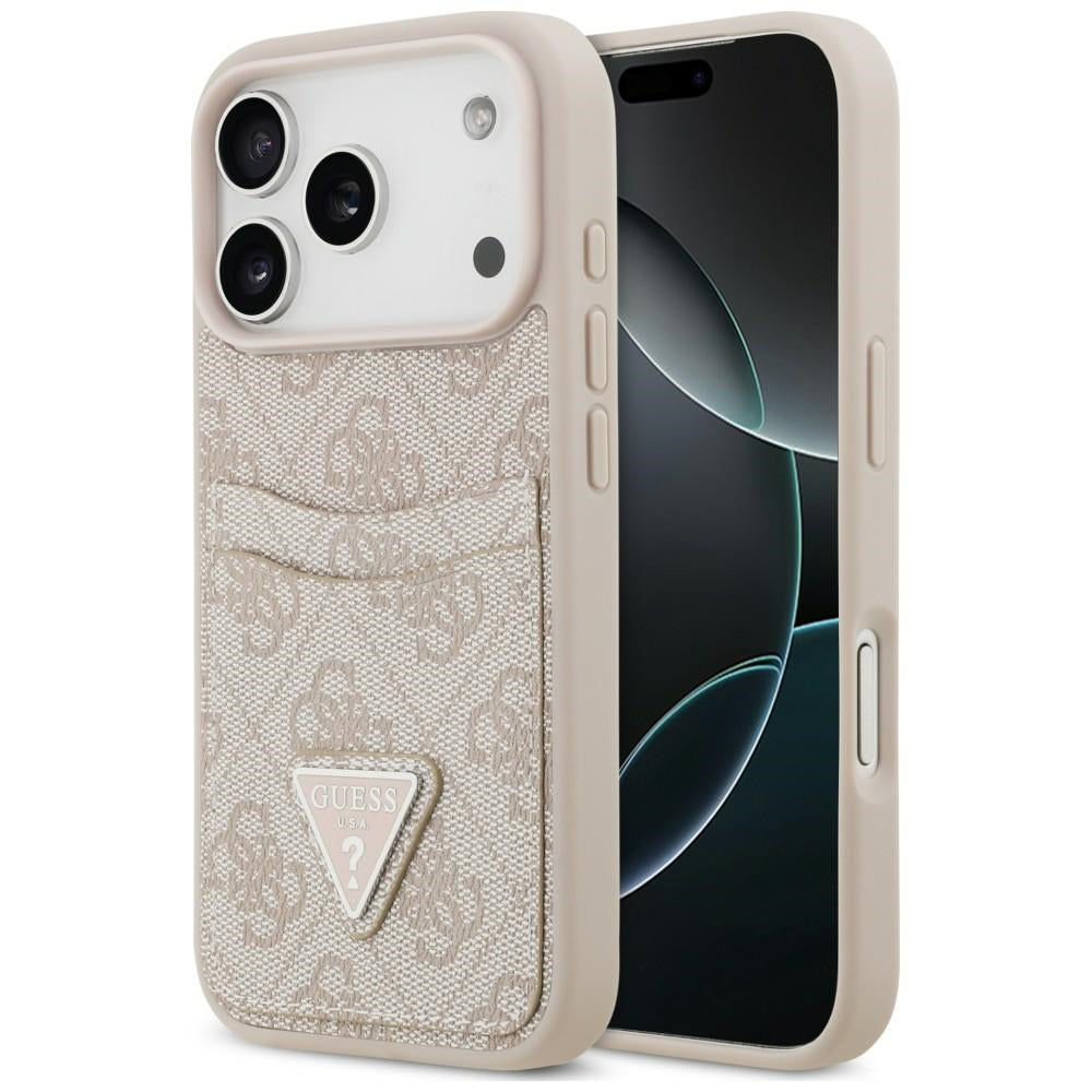 Etui Guess 4G nauble Card Triangle na iPhone 18 Pro Max / 17 Pro Max - różowe_0