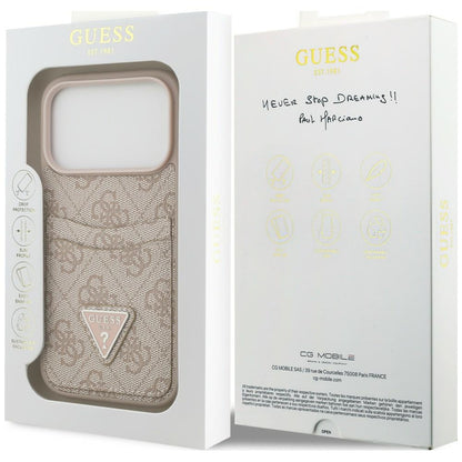 Etui Guess 4G nauble Card Triangle na iPhone 18 Pro Max / 17 Pro Max - różowe_7