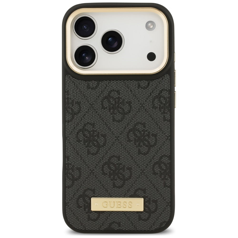 Etui Guess 4G Logo Plate MagSafe na iPhone 18 Pro Max / 17 Pro Max - czarne_2