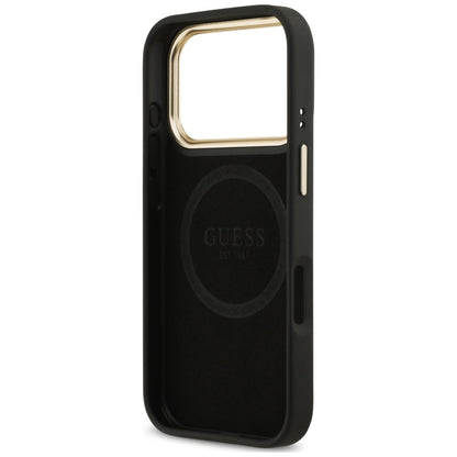 Etui Guess 4G Logo Plate MagSafe na iPhone 18 Pro Max / 17 Pro Max - czarne_6