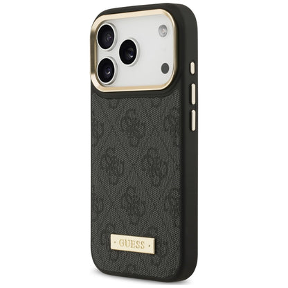 Etui Guess 4G Logo Plate MagSafe na iPhone 18 Pro / 17 Pro - czarne_1