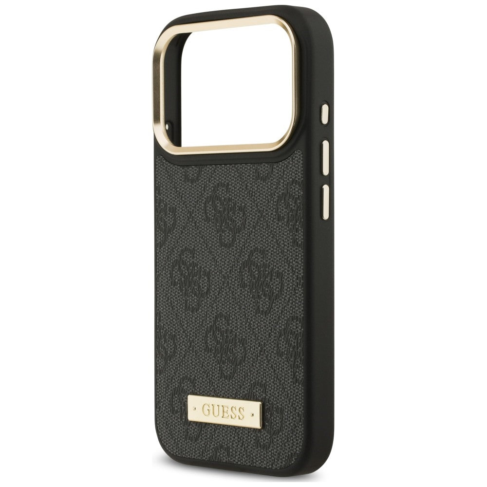 Etui Guess 4G Logo Plate MagSafe na iPhone 18 Pro / 17 Pro - czarne_5