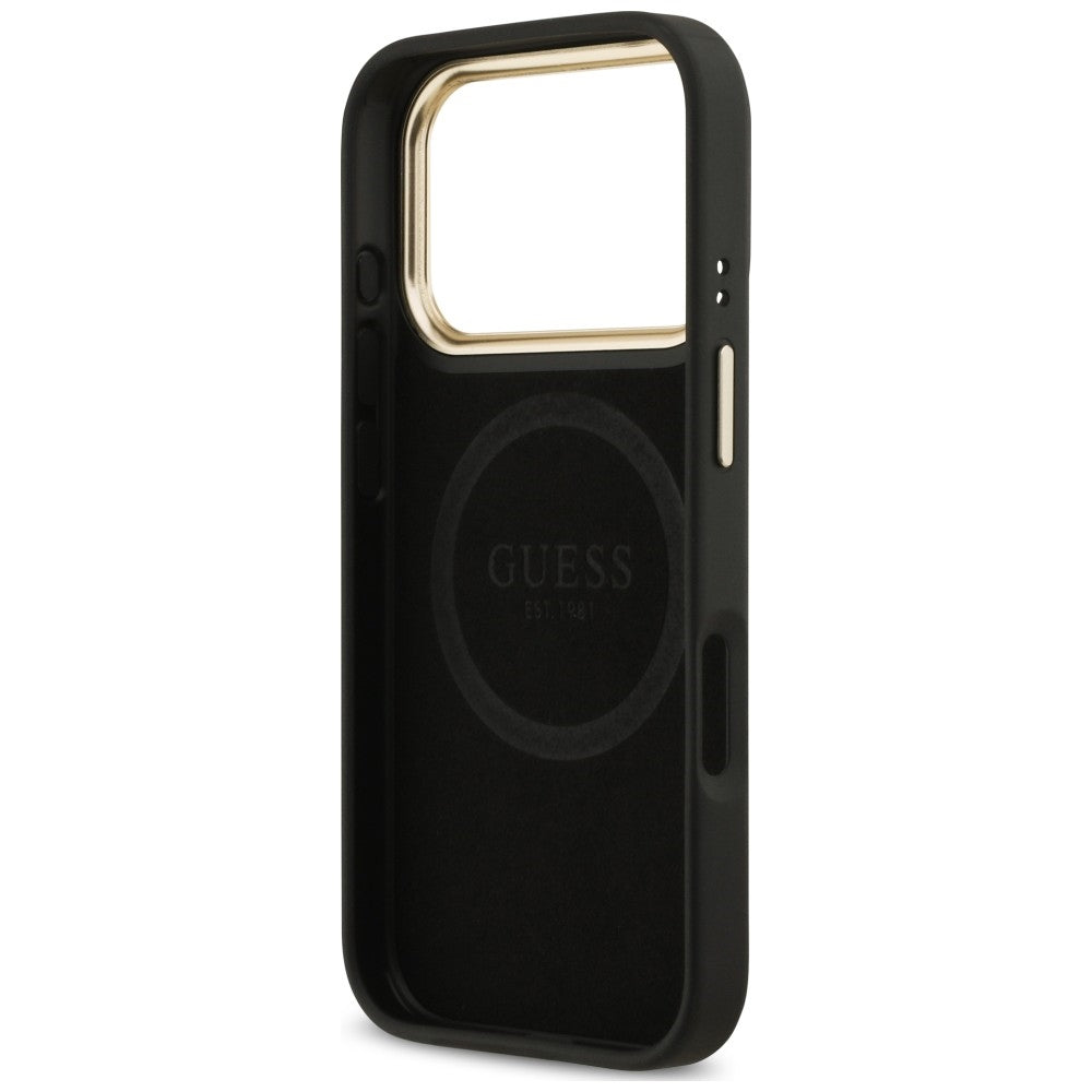 Etui Guess 4G Logo Plate MagSafe na iPhone 18 Pro / 17 Pro - czarne_6