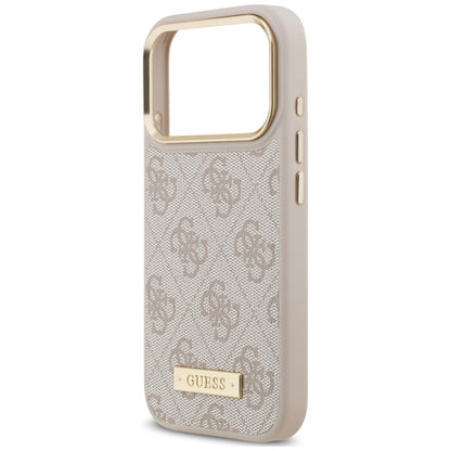 Etui Guess 4G Logo Plate MagSafe na iPhone 18 Pro / 17 Pro -różowe_5
