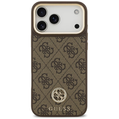 Etui Guess 4G Strass Logo MagSafe na iPhone 18 Pro Max / 17 Pro Max - brązowe_2
