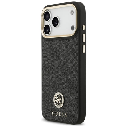Etui Guess 4G Strass Logo MagSafe na iPhone 18 Pro Max / 17 Pro Max - czarne_1