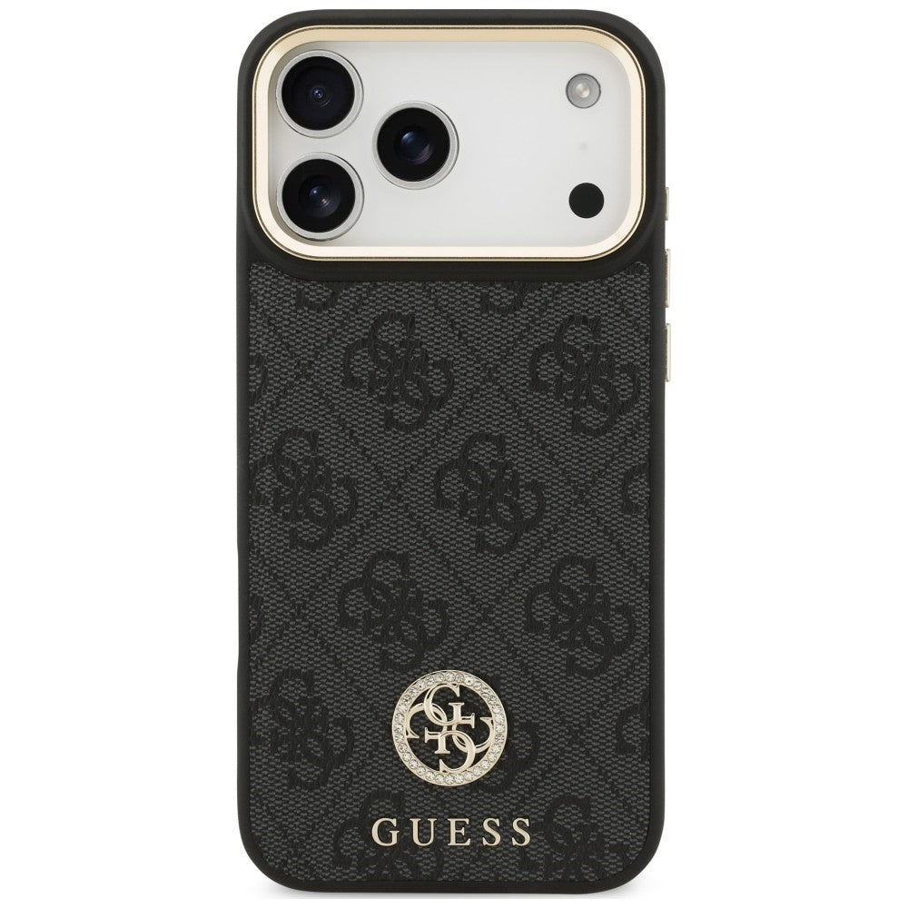 Etui Guess 4G Strass Logo MagSafe na iPhone 18 Pro Max / 17 Pro Max - czarne_2