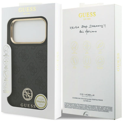 Etui Guess 4G Strass Logo MagSafe na iPhone 18 Pro Max / 17 Pro Max - czarne_7