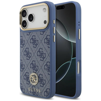 Etui Guess 4G Strass Logo MagSafe na iPhone 18 Pro Max / 17 Pro Max - niebieskie_0
