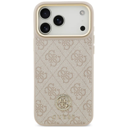 Etui Guess 4G Strass Logo MagSafe na iPhone 18 Pro Max / 17 Pro Max - różowe_2