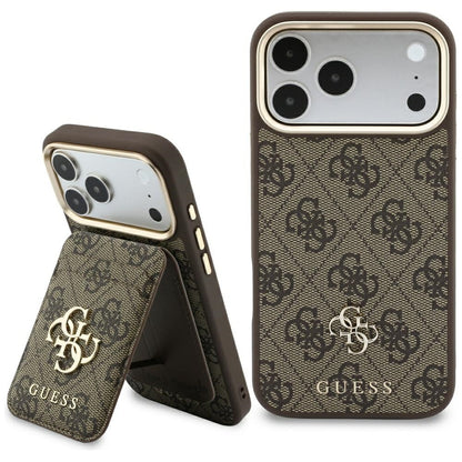 Etui Guess 4G z portfelem Magsafe na iPhone 18 Pro / 17 Pro - brązowe_0