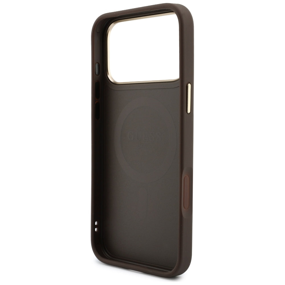 Etui Guess 4G z portfelem Magsafe na iPhone 18 Pro / 17 Pro - brązowe_6