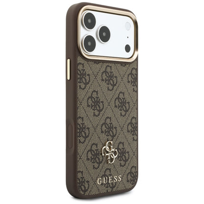Etui Guess 4G z portfelem Magsafe na iPhone 18 Pro Max / 17 Pro Max - brązowe_3