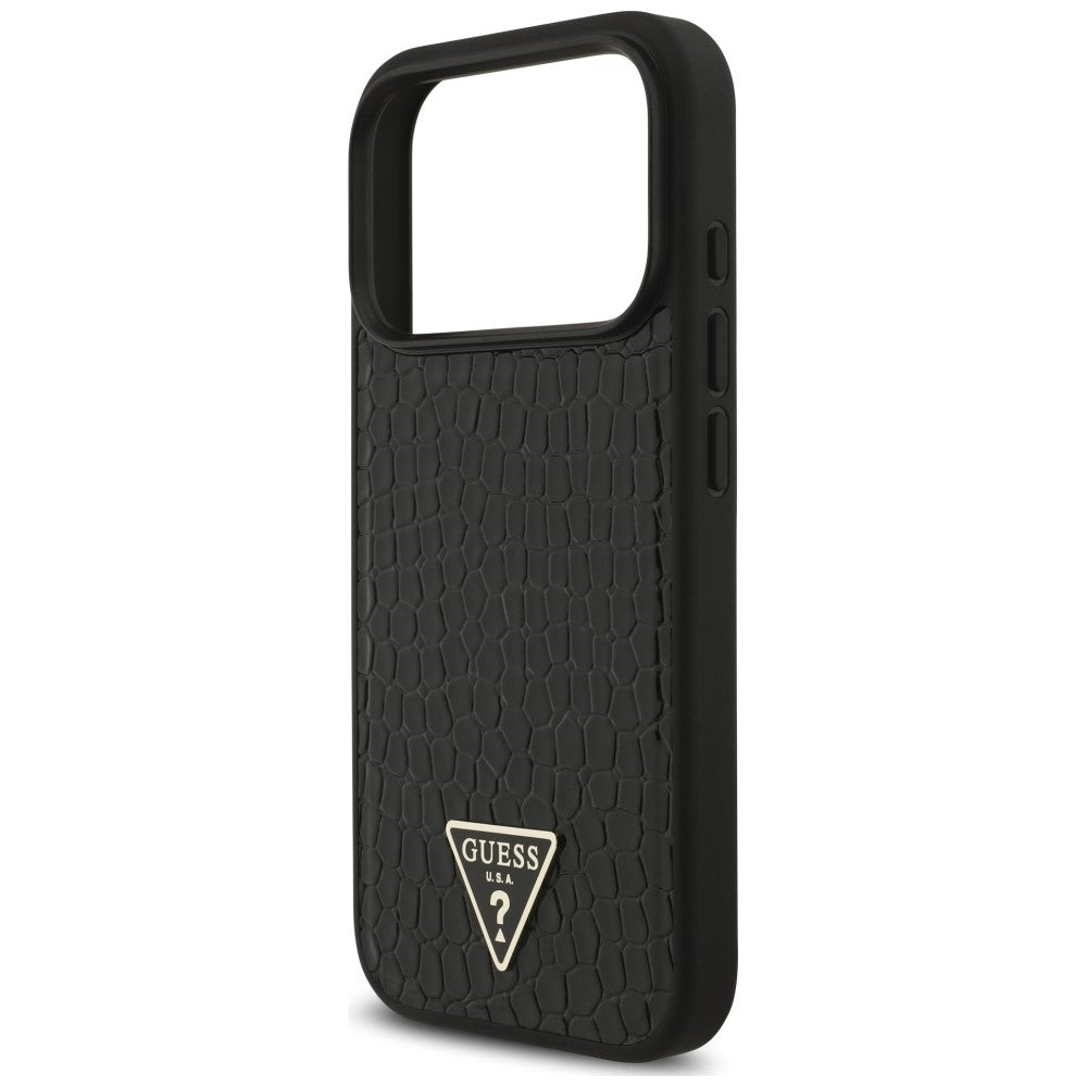 Etui Guess Croco Triangle Logo MagSafe na iPhone 18 Pro / 17 Pro - czarne_5