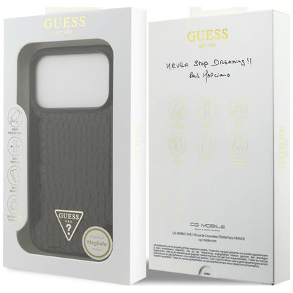 Etui Guess Croco Triangle Logo MagSafe na iPhone 18 Pro / 17 Pro - czarne_7