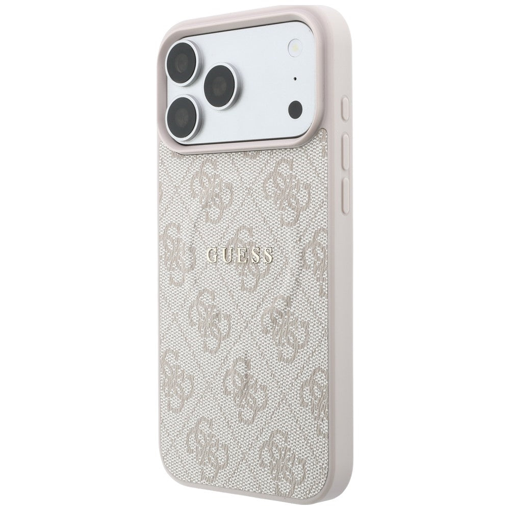 Etui Guess Embossed 4G Ring Classic MagSafe na iPhone 18 Pro / 17 Pro - różowe_1