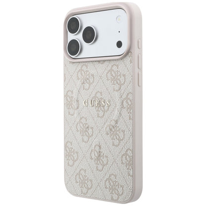 Etui Guess Embossed 4G Ring Classic MagSafe na iPhone 18 Pro / 17 Pro - różowe_1