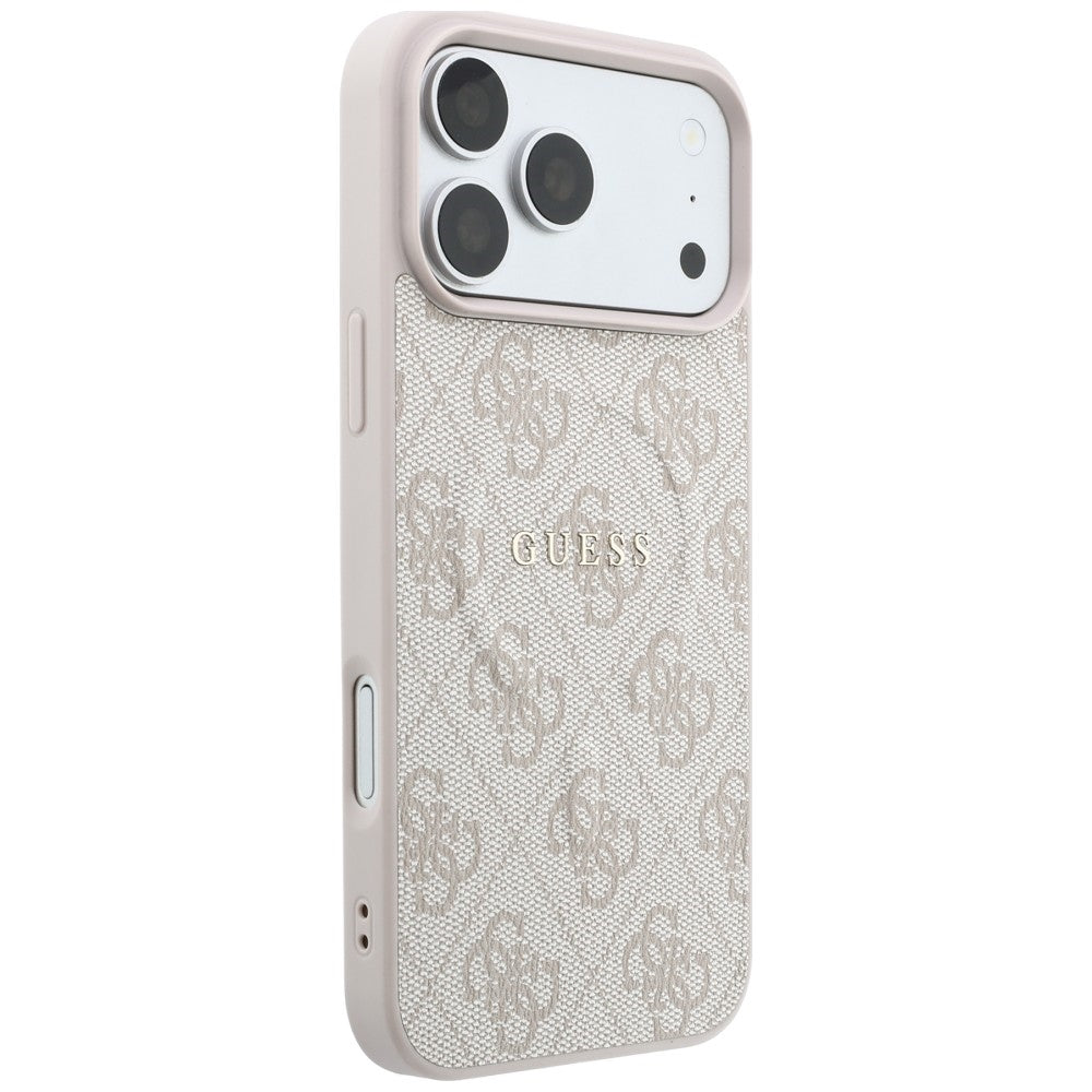 Etui Guess Embossed 4G Ring Classic MagSafe na iPhone 18 Pro / 17 Pro - różowe_3