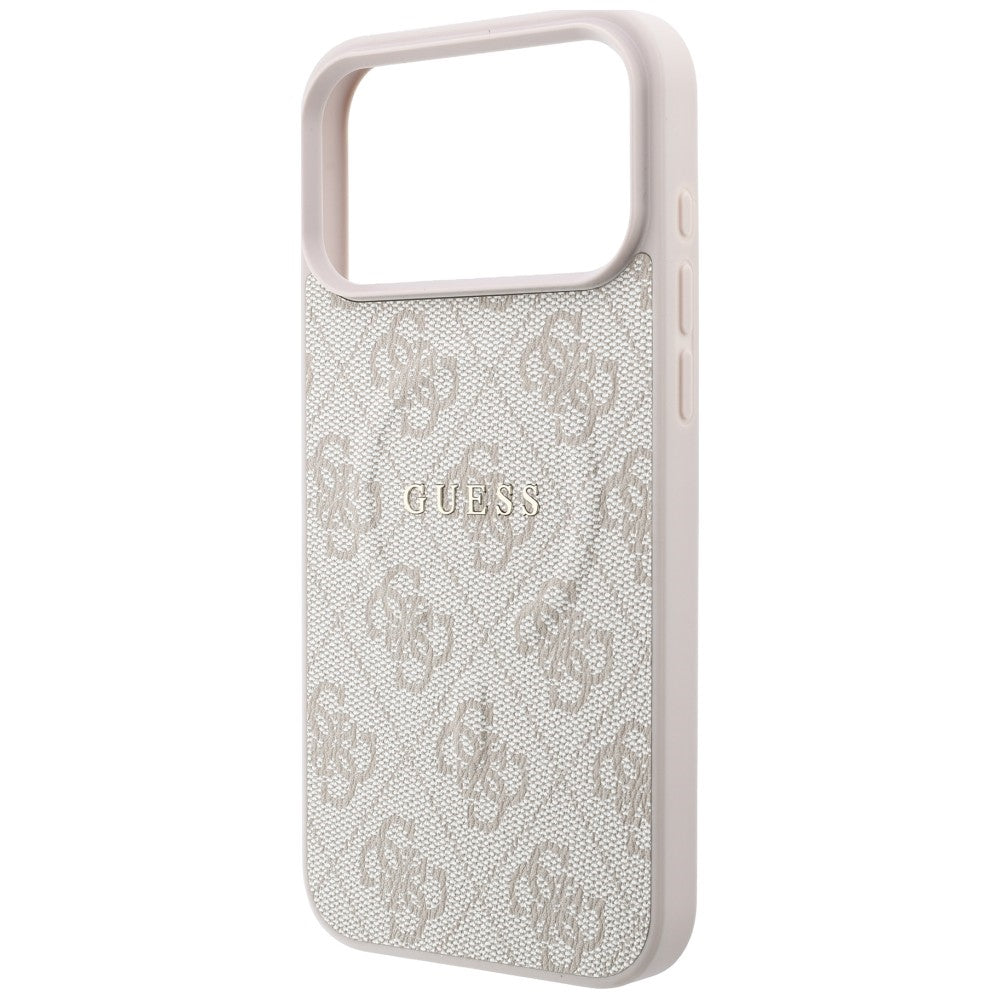 Etui Guess Embossed 4G Ring Classic MagSafe na iPhone 18 Pro / 17 Pro - różowe_5