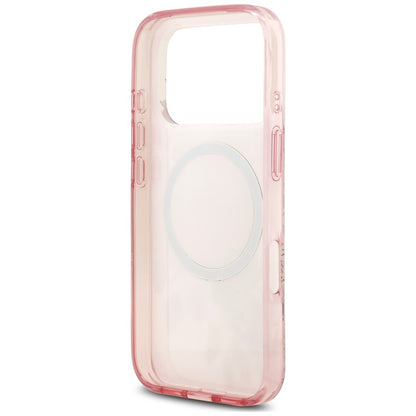 Etui Guess IML Flower & Tonal Circle MagSafe na iPhone 18 Pro / 17 Pro - różowe_6