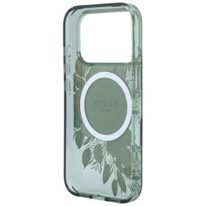 Etui Guess IML Flowers Pearl Strap MagSafe na iPhone 18 Pro Max / 17 Pro Max - zielone_5