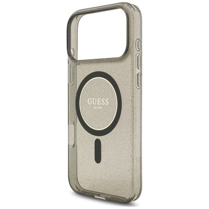 Etui Guess IML Glitter Pearl Strap MagSafe na iPhone 18 Pro Max / 17 Pro Max - czarne_5