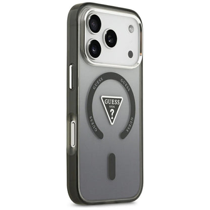 Etui Guess IML Gradient Triangle Logo MagSafe na iPhone 18 Pro Max / 17 Pro Max - czarne_3