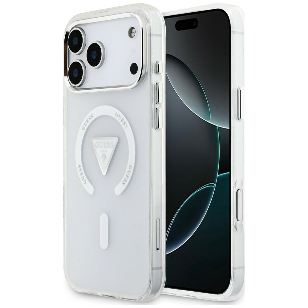 Etui Guess IML Gradient Triangle Logo MagSafe na iPhone 18 Pro Max / 17 Pro Max - przezroczyste_0