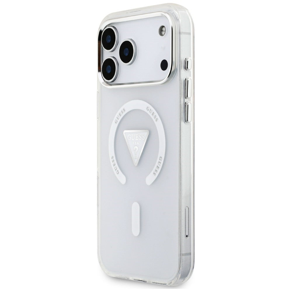 Etui Guess IML Gradient Triangle Logo MagSafe na iPhone 18 Pro Max / 17 Pro Max - przezroczyste_1