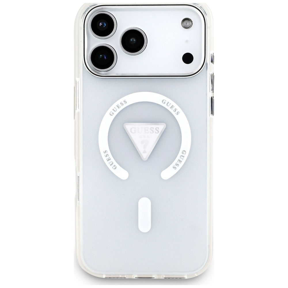 Etui Guess IML Gradient Triangle Logo MagSafe na iPhone 18 Pro Max / 17 Pro Max - przezroczyste_2