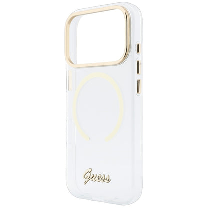 Etui Guess IML Script Metal MagSafe na iPhone 18 Pro Max / 17 Pro Max - przezroczyste_5