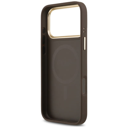 Etui Guess Peony Hot Stamp MagSafe na iPhone 18 Pro Max / 17 Pro Max - brązowe_6