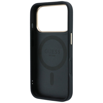 Etui Guess Ring Stand 360 Grained Classic Logo MagSafe na iPhone 18 Pro / 17 Pro - czarne_6
