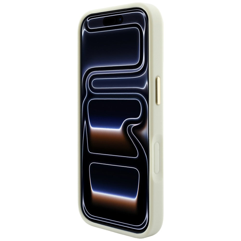 Etui Guess Saffiano Peony & Ring MagSafe na iPhone 18 Pro / 17 Pro - beżowe_4