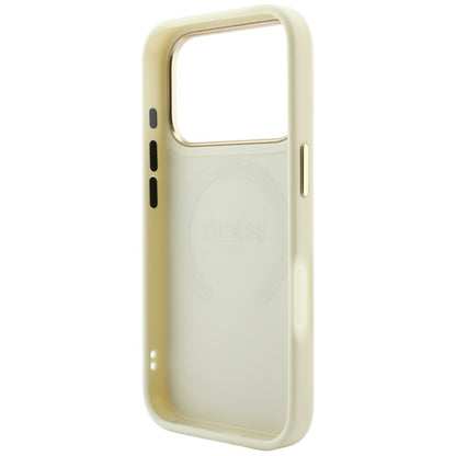 Etui Guess Saffiano Peony & Ring MagSafe na iPhone 18 Pro / 17 Pro - beżowe_6