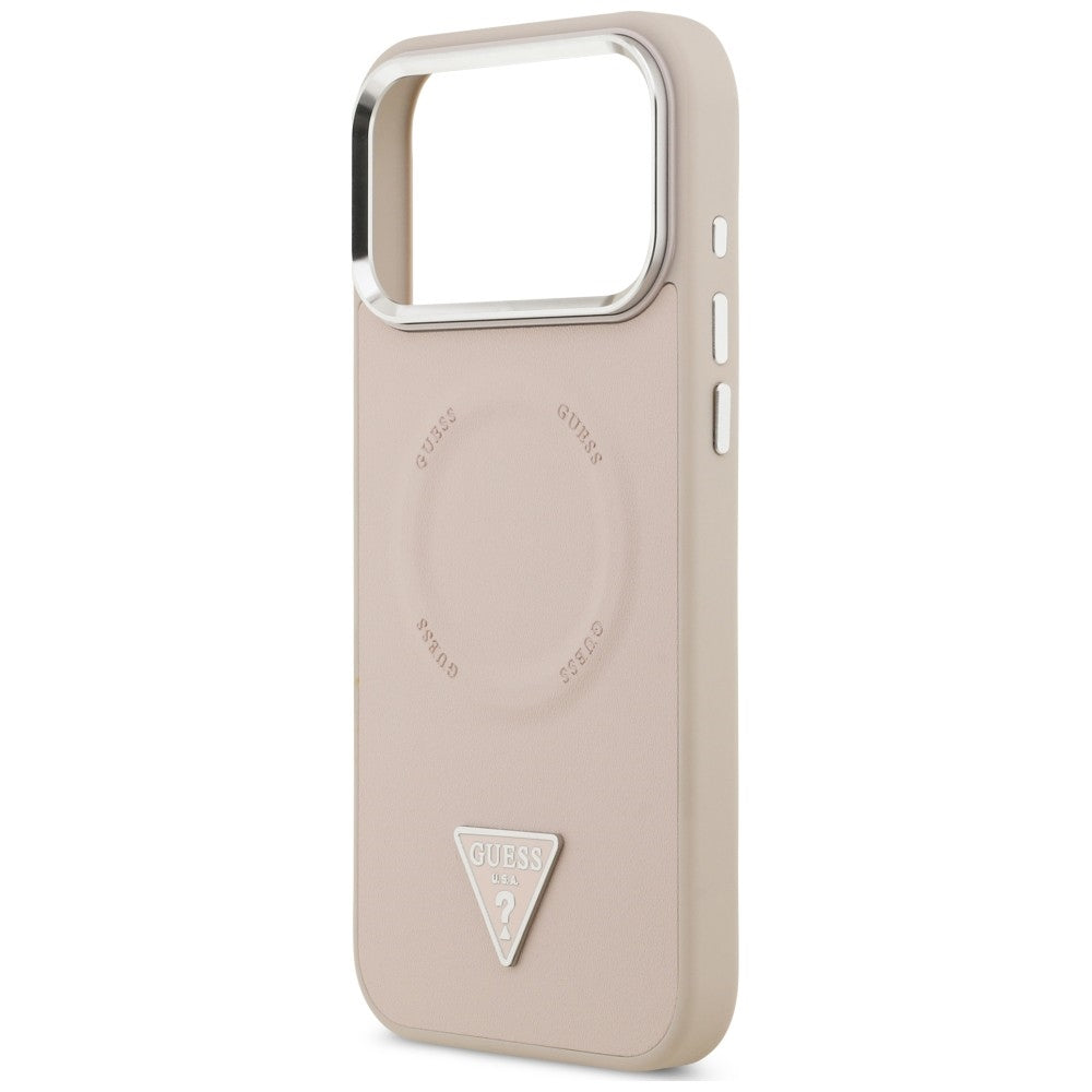 Etui Guess Triangle Logo MagSafe na iPhone 18 Pro Max / 17 Pro Max - różowe_5