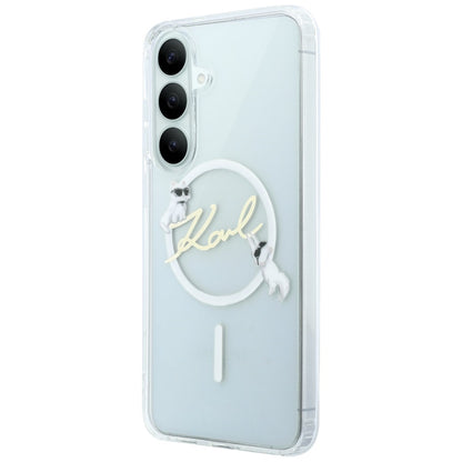 Etui Karl Lagerfeld IML Choupettes Karl Script Logo MagSafe na Samsung Galaxy S26 FE - przezroczyste_1