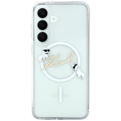 Etui Karl Lagerfeld IML Choupettes Karl Script Logo MagSafe na Samsung Galaxy S26 FE - przezroczyste_2