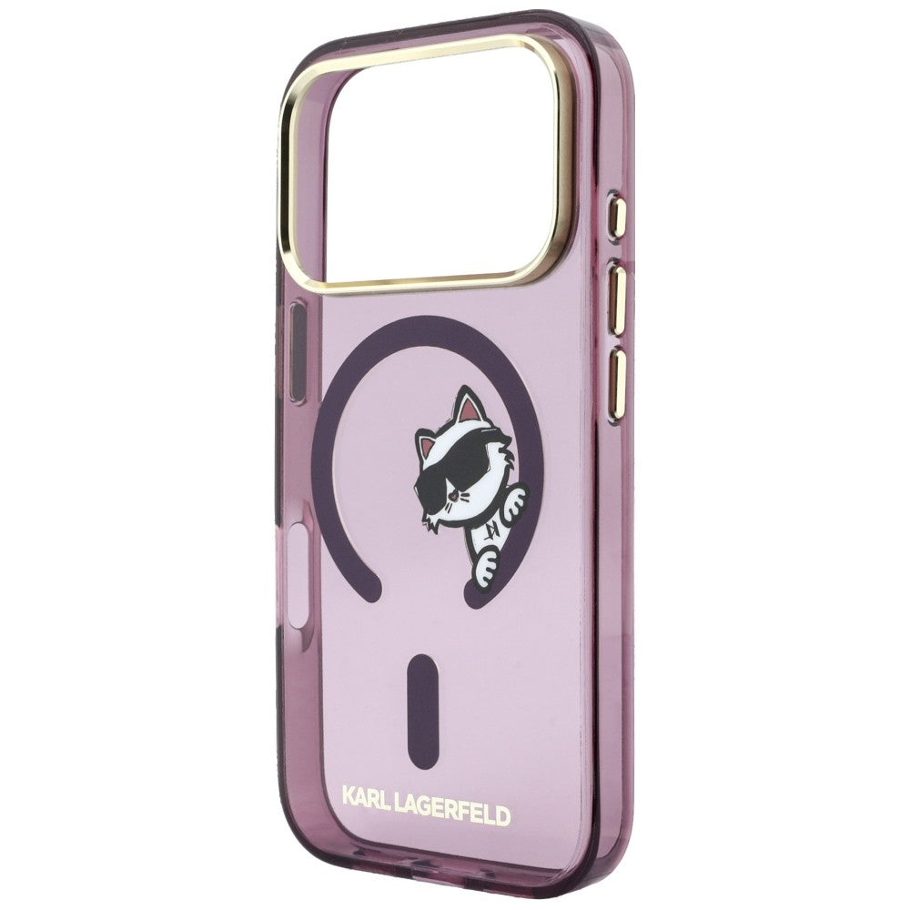 Etui Karl Lagerfeld Peekaboo Logo MagSafe na iPhone 18 Pro / 17 Pro - burgundowe_5