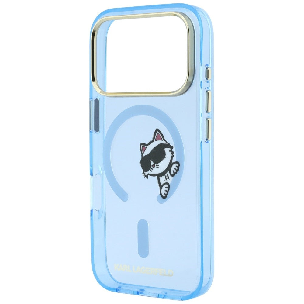 Etui Karl Lagerfeld Peekaboo Logo MagSafe na iPhone 18 Pro Max / 17 Pro Max - niebieskie_5